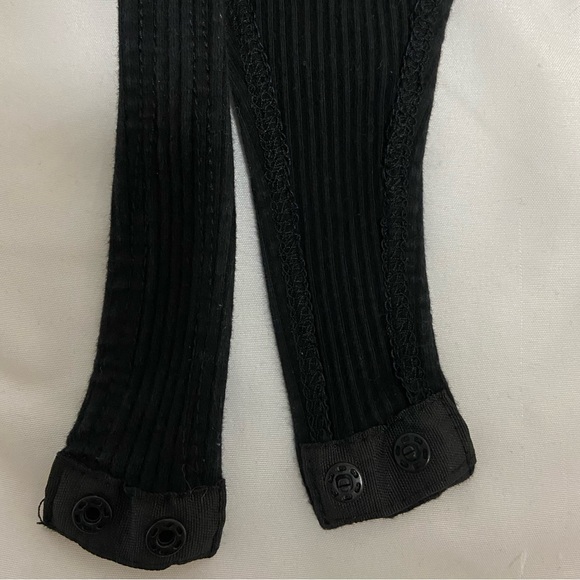 Ribbed Bodysuit - Black - Women's US Small - Formfitting - Zipper - Picture 4 of 4